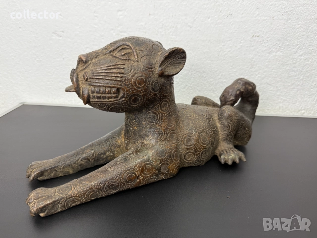 Бронзова скулптура на Бенински Леопард. №7451