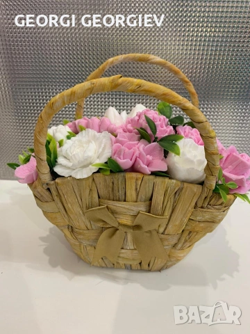 цветя изработени с глицеринов ароматен сапун и Българска роза 🌹 Стара Загора Център ., снимка 15 - Изкуствени цветя - 53463302