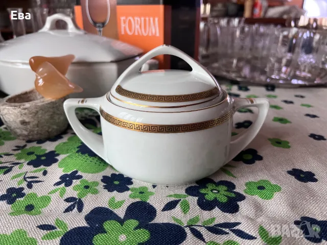 Порцеланова захарница "Бохемия" - Чехословакия, рядък модел