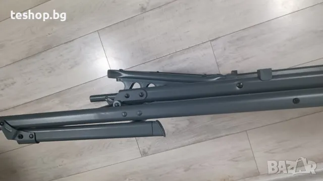 Шезлонг GREEN с регулируема височина до 120 кг 180x55x32/91 см сив, снимка 5 - Градински мебели, декорация  - 50107741