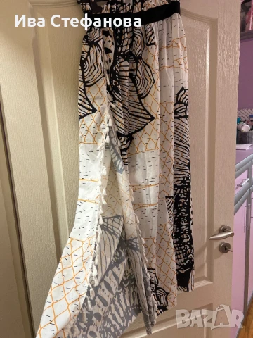 Нова дълга цепка универсален размер  ежеднивна елегантна пола бохо стил пискюли , снимка 2 - Поли - 51415505