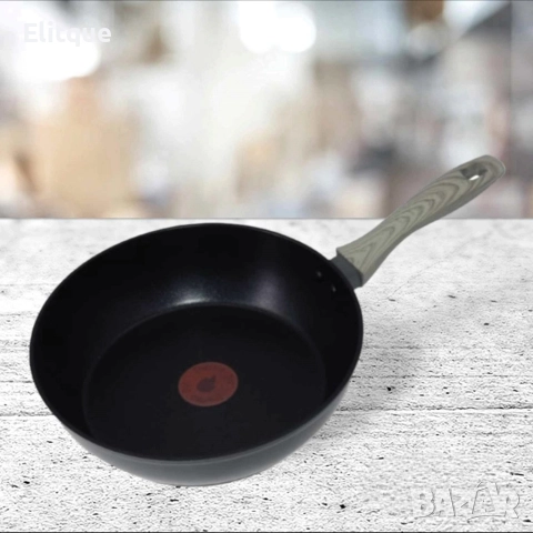 Тиган Voltz Marseille OV54419D24D,24/26 см.,Топлинен сензор,Кован алуминий,Незалеп. покритие, снимка 2 - Съдове за готвене - 52879789