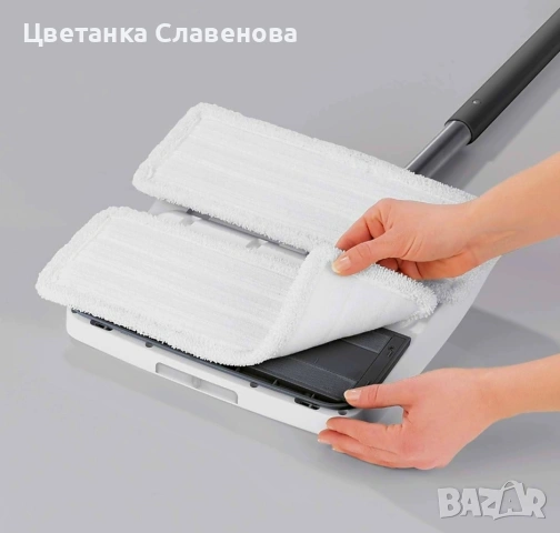 Вибриращ моп с батерия с функция за пръскане, снимка 6 - Парочистачки и Водоструйки - 53970821