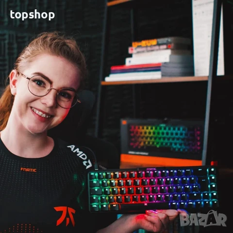НОВА, ТЕСТВАНА FNATIC STREAK65 компактна RGB 60 геймърска механична клавиатура..., снимка 3 - Клавиатури и мишки - 50578968