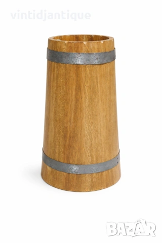 Дървена поставка за чадъри в стил бъчва, снимка 2 - Антикварни и старинни предмети - 54065467