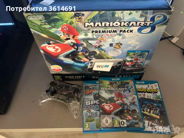 Nintendo Wii U Mario Kart 8 Premium Pack, снимка 2 - Nintendo конзоли - 47390263