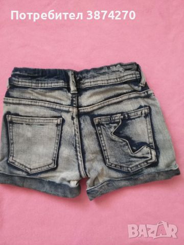 Детски дънкови къси панталонки размер 110, снимка 2 - Детски къси панталони - 45143847