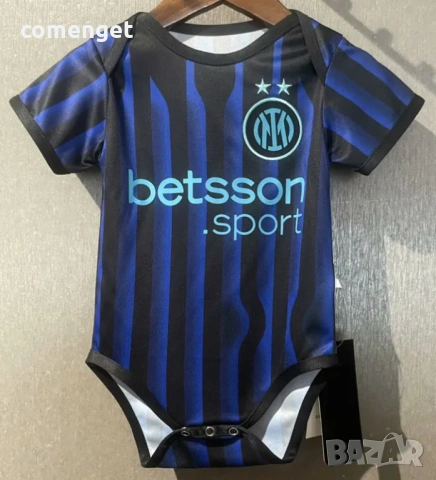 БЕБЕШКИ бодита AL NASSR RONALDO, MESSI MIAMI, REAL MADRID, BARCELONA, JUVENTUS, MILAN, PSG, INTER!, снимка 10 - Бодита за бебе - 53760328