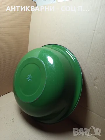 Соц Стар Емайлиран Леген 1963г., снимка 3 - Антикварни и старинни предмети - 49667687