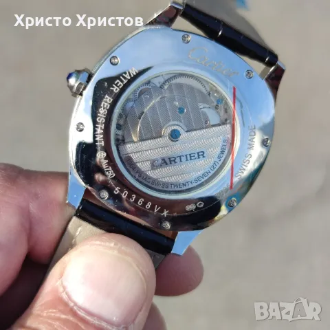 Мъжки луксозен часовник Cartier , снимка 11 - Мъжки - 47027238