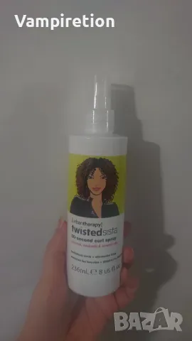 Спрей за къдрава коса