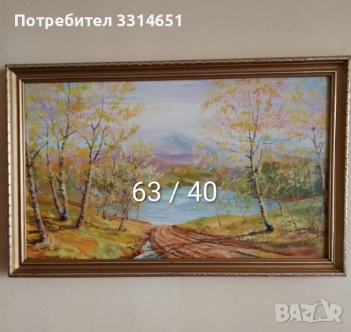 Маслена живопис - прекрасна стара картина , снимка 4 - Картини - 52849952