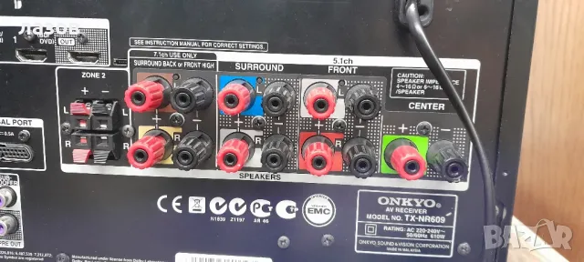 7.2 канален ресивър ONKYO TX-NR 609 , снимка 10 - Ресийвъри, усилватели, смесителни пултове - 48595202