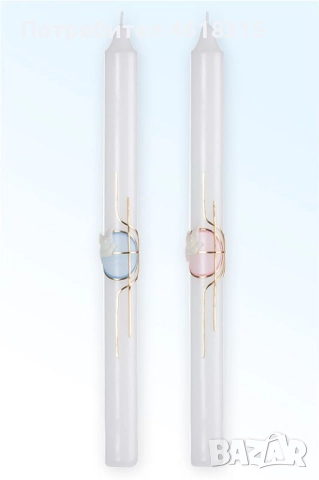 О'Candles Ритуална Бутикова Свещ За Кръщене, Сватба, Причастие, снимка 4 - Декорация за дома - 51999363