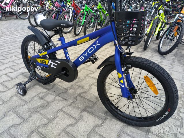 BYOX Велосипед 18" CHALLENGE син, снимка 2 - Велосипеди - 45918402