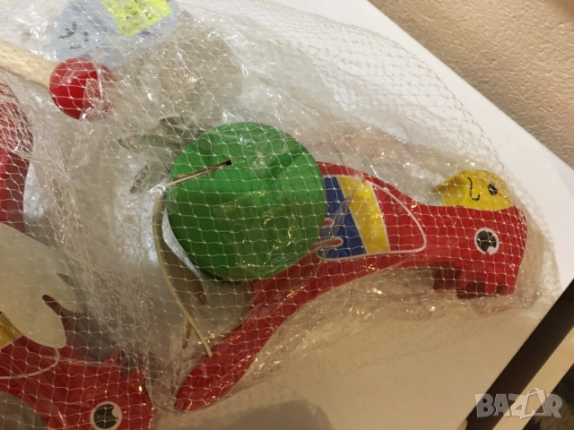 3бр. детски бебешки буталки буталка дървена папагал разходка, снимка 4 - Други - 52131779