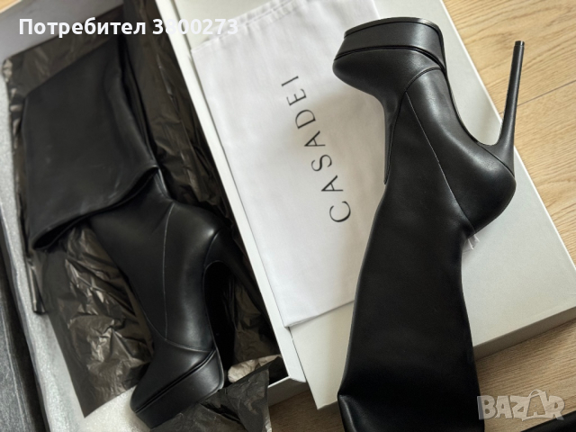 Чисто нови чизми Casadei, снимка 3 - Дамски обувки на ток - 45009658