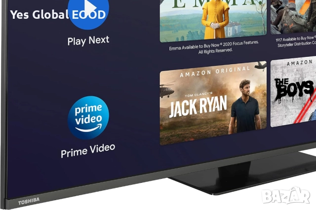Toshiba 50" QLED 4K Android TV с Dolby Vision и Onkyo звук, снимка 3 - Телевизори - 52423018