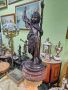 Голяма уникална антикварна колекционерска авторска френска бронзова фигура , снимка 1 - Антикварни и старинни предмети - 45092386