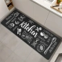 4579 Стилни кухненски пътеки Love Kitchen (Сет 2 части) – Противоплъзгащи и лесни за почистване, снимка 7