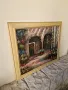 Страхотна антикварна авторска майсторска картина масло върху платно , снимка 6