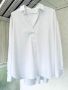 Модерна бяла блуза/ риза/туника, снимка 1 - Ризи - 45209584
