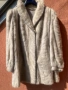 Луксозно кожено палто бяла норка, снимка 5