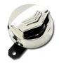 Клаксон, модел Чопър, Хром, Кръгъл, Затворен, 12V, снимка 1