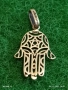 Сребърна висулка ХАМСА или РЪКАТА на ФАТИМА мощен амулет за късмет 28046, снимка 1