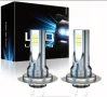 Комплект от 4 LED крушки за фарове H7 , снимка 2