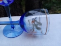 Сервиз за ракия - синьо стъкло, снимка 6