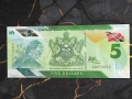 Банкнота - Тринидад и Тобаго - 5 доларa UNC | 2020г, снимка 1