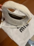 Miu Miu дамска чанта от мериносов пух , снимка 5
