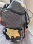 Раница Gucci GG Supreme Donald Duck Premium Quality G460029 черна , снимка 3