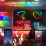 RGB+IC неон лента 10 м , водоустойчива, музикален синхрон, chase ефекти, приложение, снимка 2