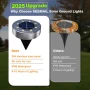 SEEMAIL Соларни земни лампи за външен монтаж, IP68, 8 LED, 4 броя, снимка 3
