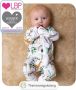 BABYGO® Baby Grow Бебешка пижама с цип, 95% бамбукова, унисекс, за бебета, снимка 5