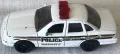 Колекционерска Количка Matchbox 2006 – Police Ford Crown Victoria Sheriff – Бял Каст Toy Car, снимка 2