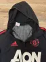 2017-18 Manchester United adidas 1/4 Zip hoody мъжки суичър S, снимка 9