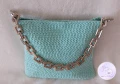 Дамска чанта в свеж ментов цвят, снимка 5