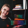 НОВА, ТЕСТВАНА FNATIC STREAK65 компактна RGB 60 геймърска механична клавиатура..., снимка 3