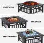Градинска 3в1 маса ‘Fire Pit’ – BBQ, камина, ледарка, снимка 6