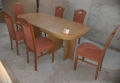Комплект масивна разтегателна маса с 6 стола, снимка 4