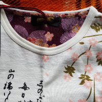 Дамска тениска с японски мотиви , снимка 2 - Тениски - 45057607