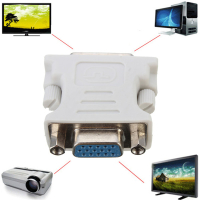 Преходник адаптер от DVI 24+1 мъжки към VGA женски, снимка 2 - Кабели и адаптери - 44949607