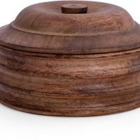 Ръчно изработен дървен гювеч с капак, 22 х 11 см, снимка 1 - Други стоки за дома - 45567070