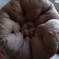 2бр голяма кръгла възглавница ПУФ Плюш Легло за куче , снимка 3 - Декорация за дома - 44940267