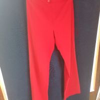 Червен червен елегантен дамски панталон, снимка 2 - Панталони - 45338181