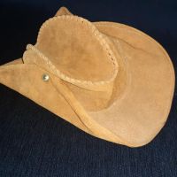 Каубойска шапка от естествена кожа за дете или възрастен, снимка 1 - Шапки - 45603696