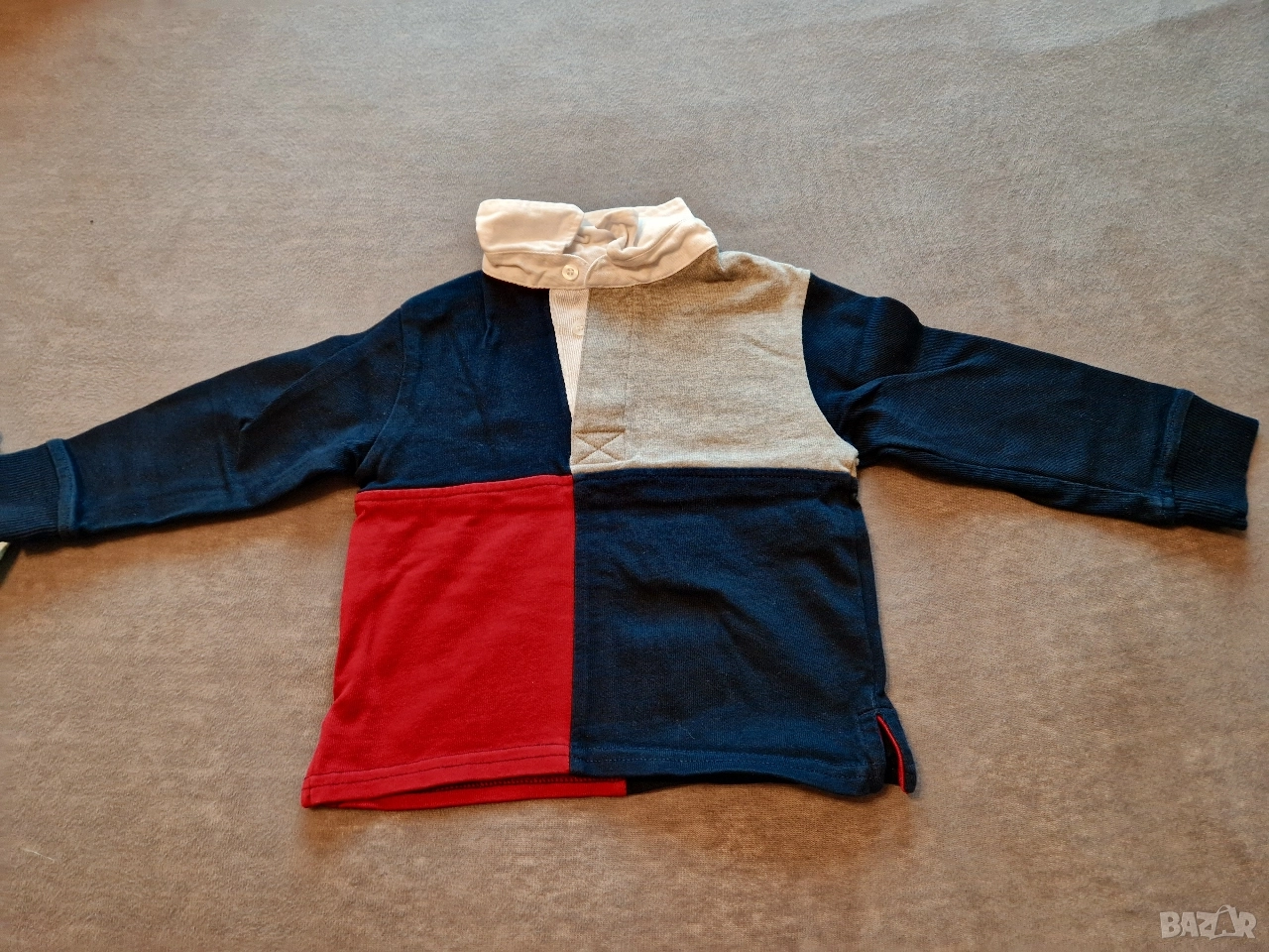 1-2г 92см Блуза с дълъг ръкав, памук, без следи от употреба , снимка 1